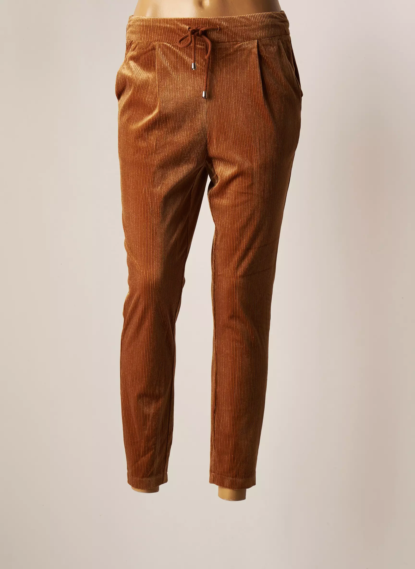 Vero Moda Pantalons Chino Femme couleur marron