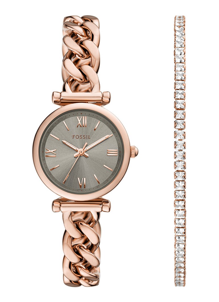 Ensemble montre et bracelet Fossil Carlie (2 pièces) ES5378SET