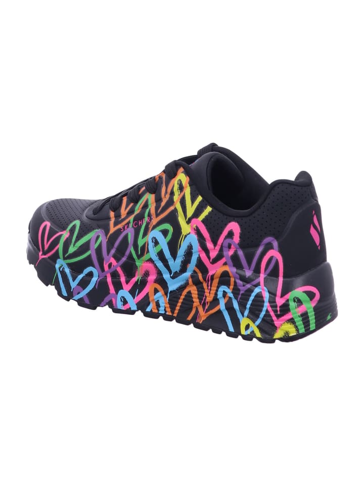 Skechers Mädchen Halbschuhe UNO LITE - SPREAD THE LOVE in Schwarz günstig kaufen