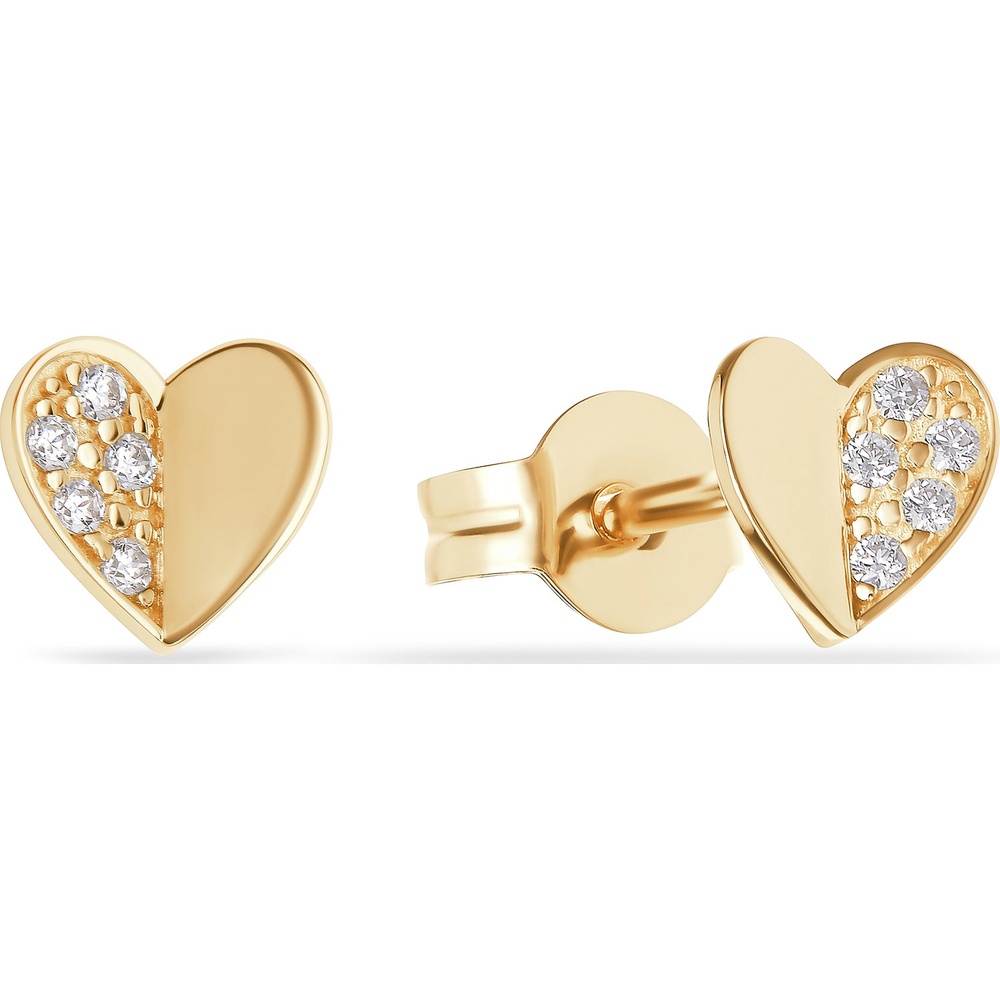 FAVS Boucles d'oreilles à fermoir à poussette 375 Or jaune Boucles d'oreilles