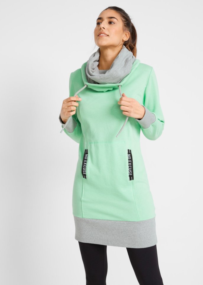 Sweatkleid mit Kängurutasche