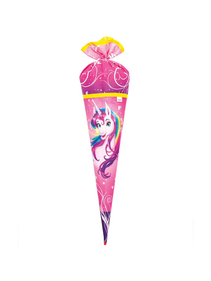 ROTH Stoffschultüte Stoffwunder Einhornportrait 70 cm mit Rohling in Rosa günstig kaufen onesize