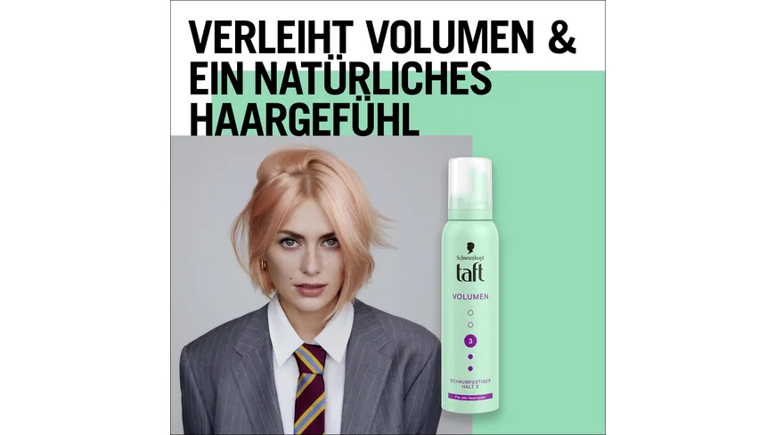 TAFT Schaumfestiger Volumen alle Haartypen 150ml Haltegrad 3 - mittlerer Halt 150 ml