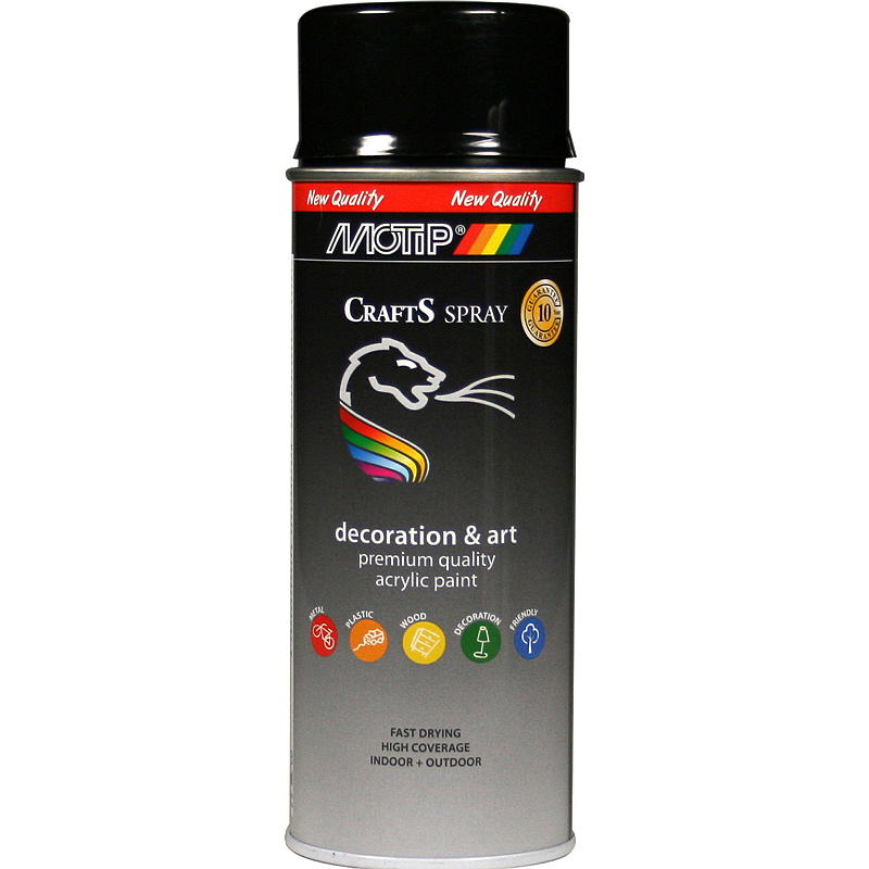 Crafts Spraymaling 400ml Sort RAL9005 hg Crafts