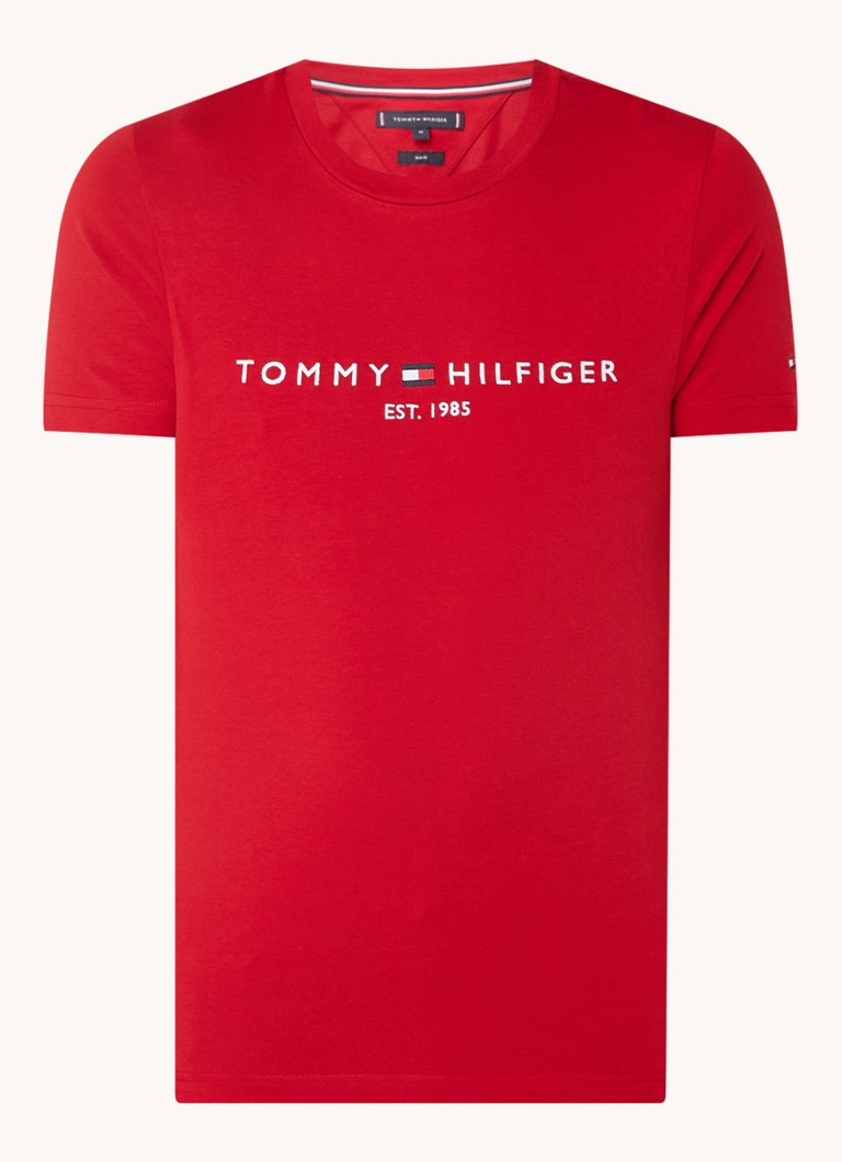 Tricou Tommy Hilfiger cu logo brodat