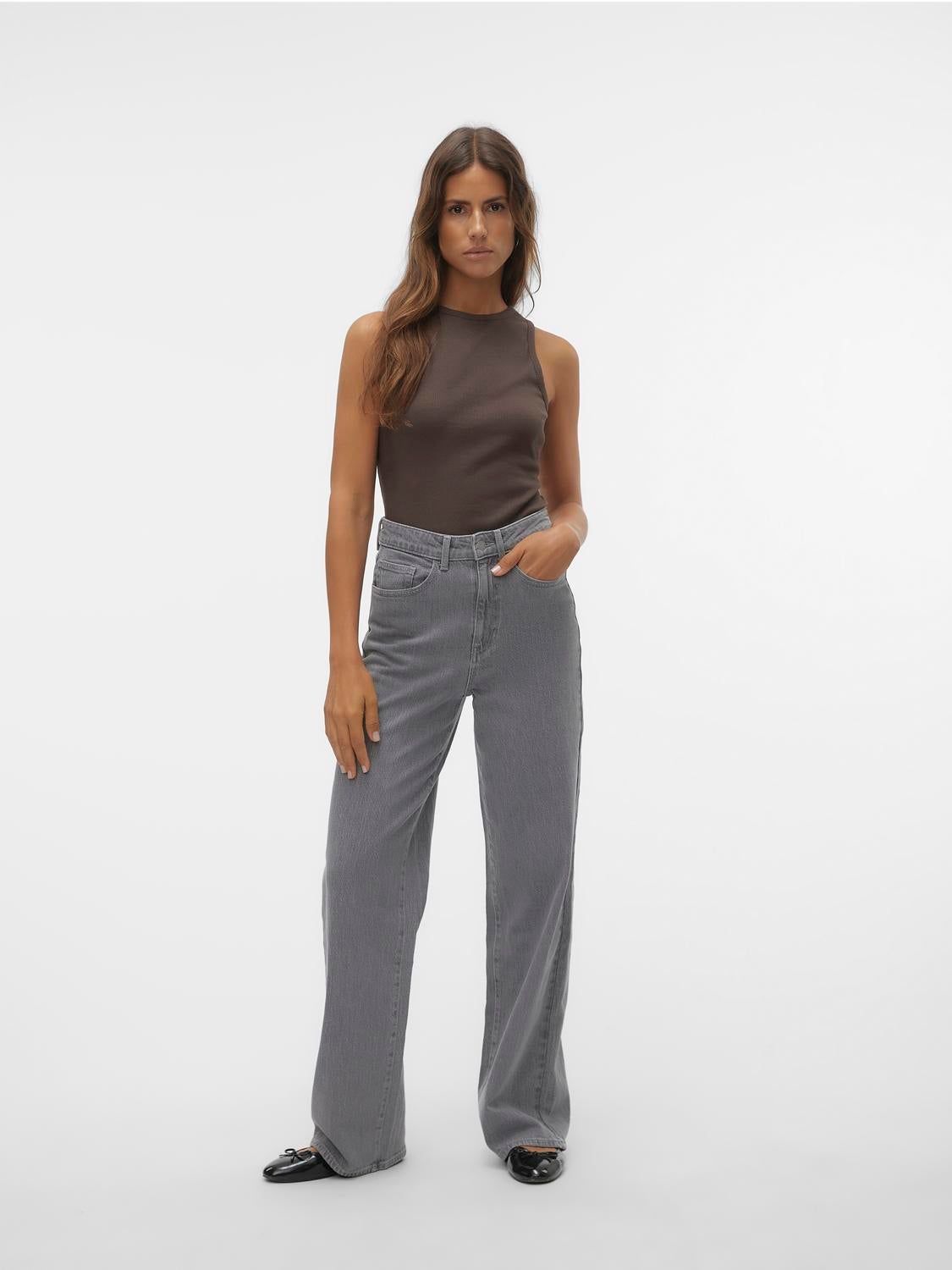 VMMATHILDE Hohe Taille Weit geschnitten Jeans