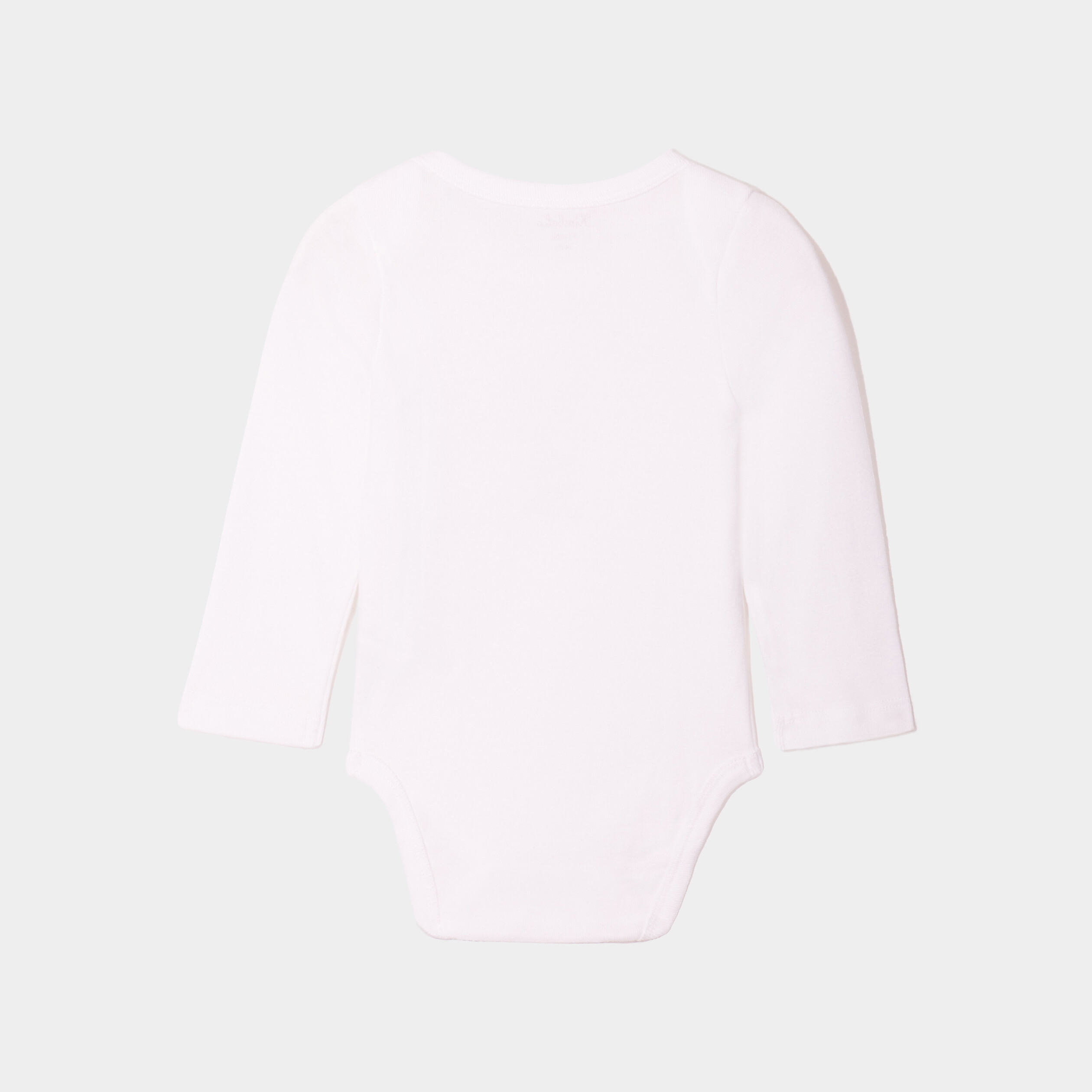 Lot 5 bodies US coton manches longues gris clair mixte | La Halle