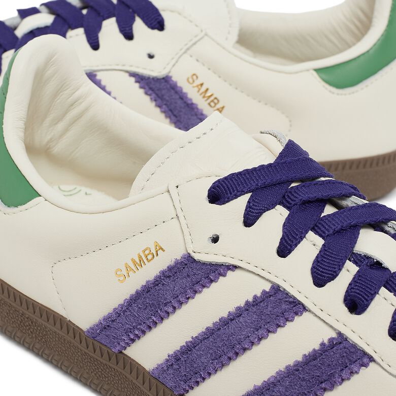 adidas Originals Wmns Samba OG off white/collegiate purple/preloved green