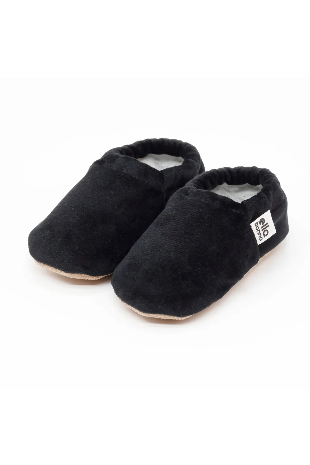 Ella Bonna  Rutschfeste Sohle, Samt-Babyschuhe, Hausschuh-Hausschuhe, Kindergarten-Schuhschuhe, Schwarz