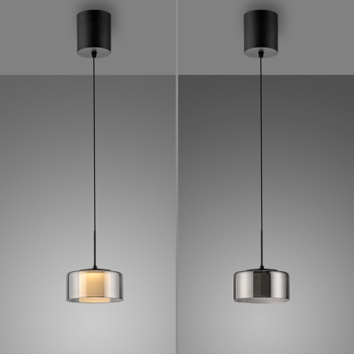 Paul Neuhaus 1-flg Pendellampe Rika Schwarz