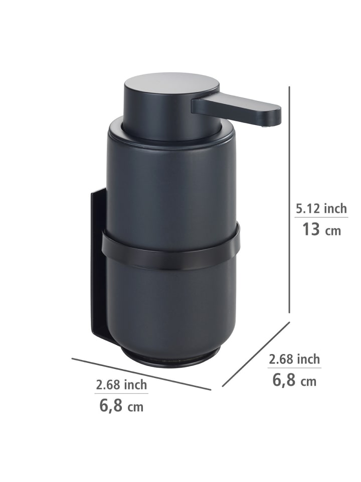 Wenko Wand Seifenspender Woya, Schwarz, Wand Seifenspender Mod. Woya, Schwarz in Schwarz günstig kaufen onesize