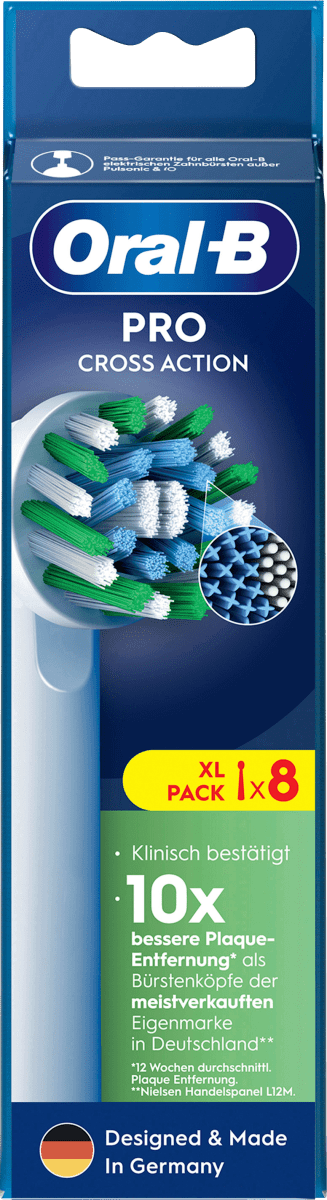 Aufsteckbürsten PRO CrossAction, 8 St