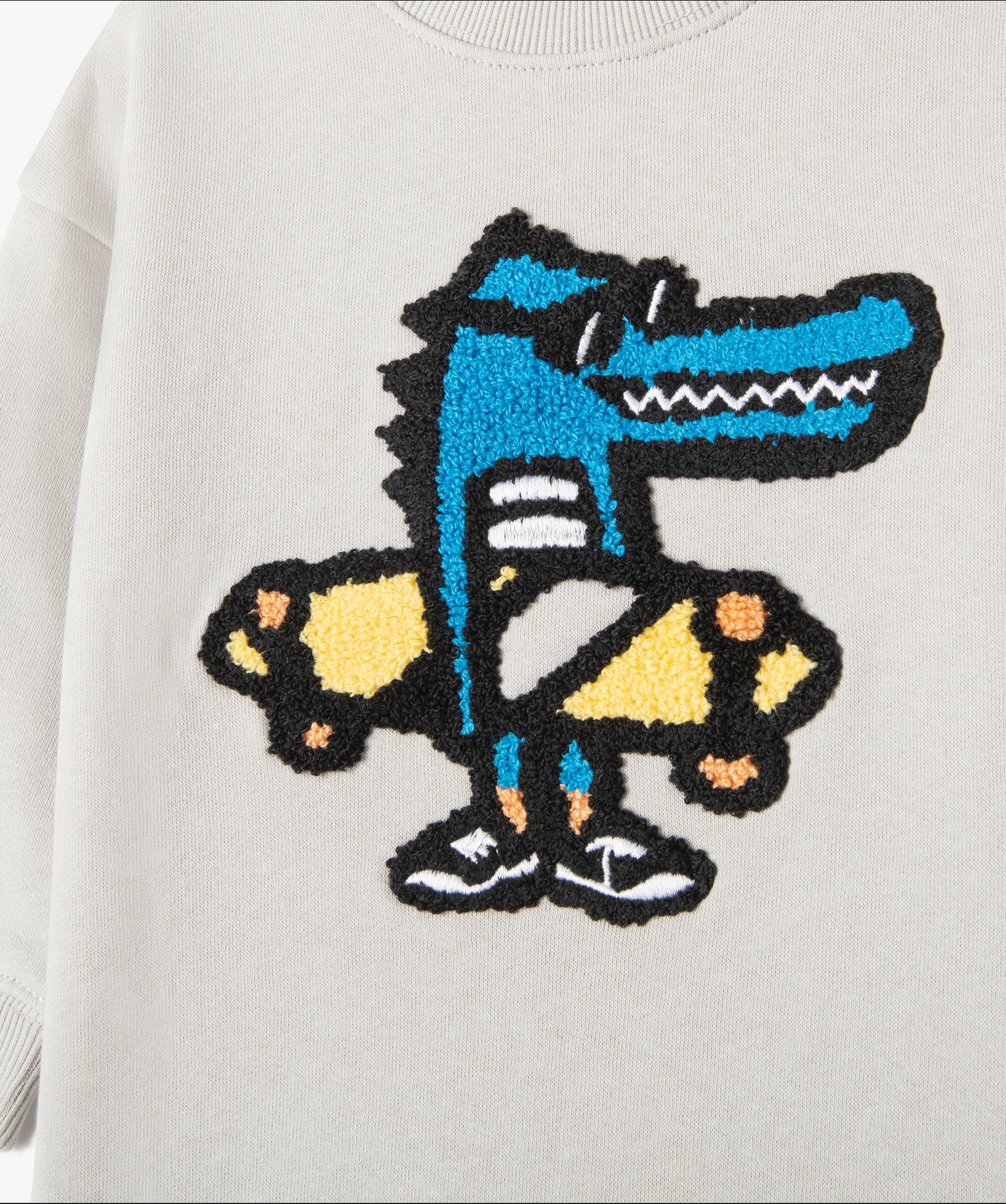 Sweat bébé Garçon molletonné à motifs gris | GEMO