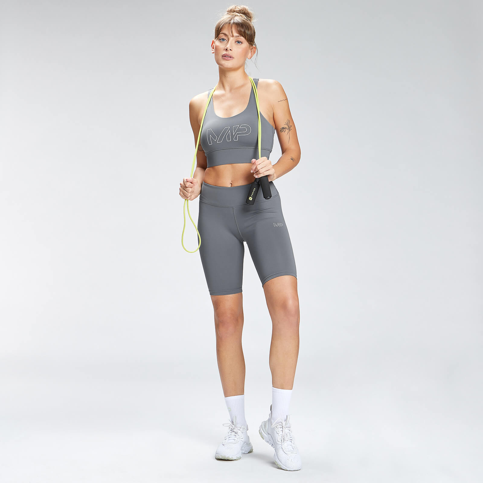MP Women's Repeat Mark Graphic Training Sports Bra - Carbon