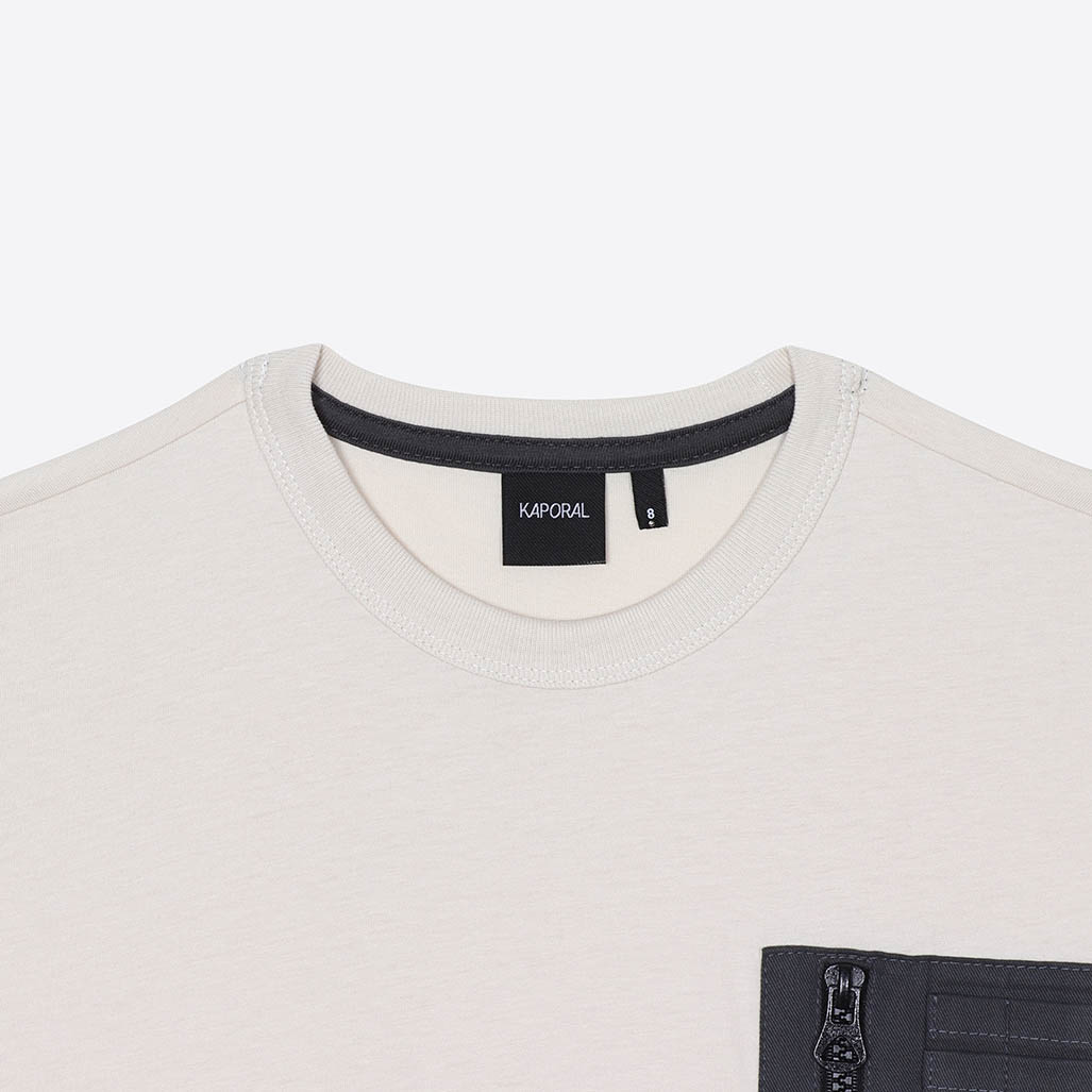 EDGE   T-shirt écru garçon 100% coton