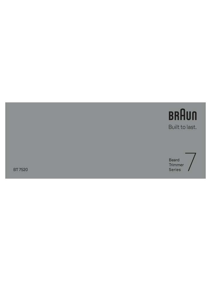 Braun Barttrimmer 