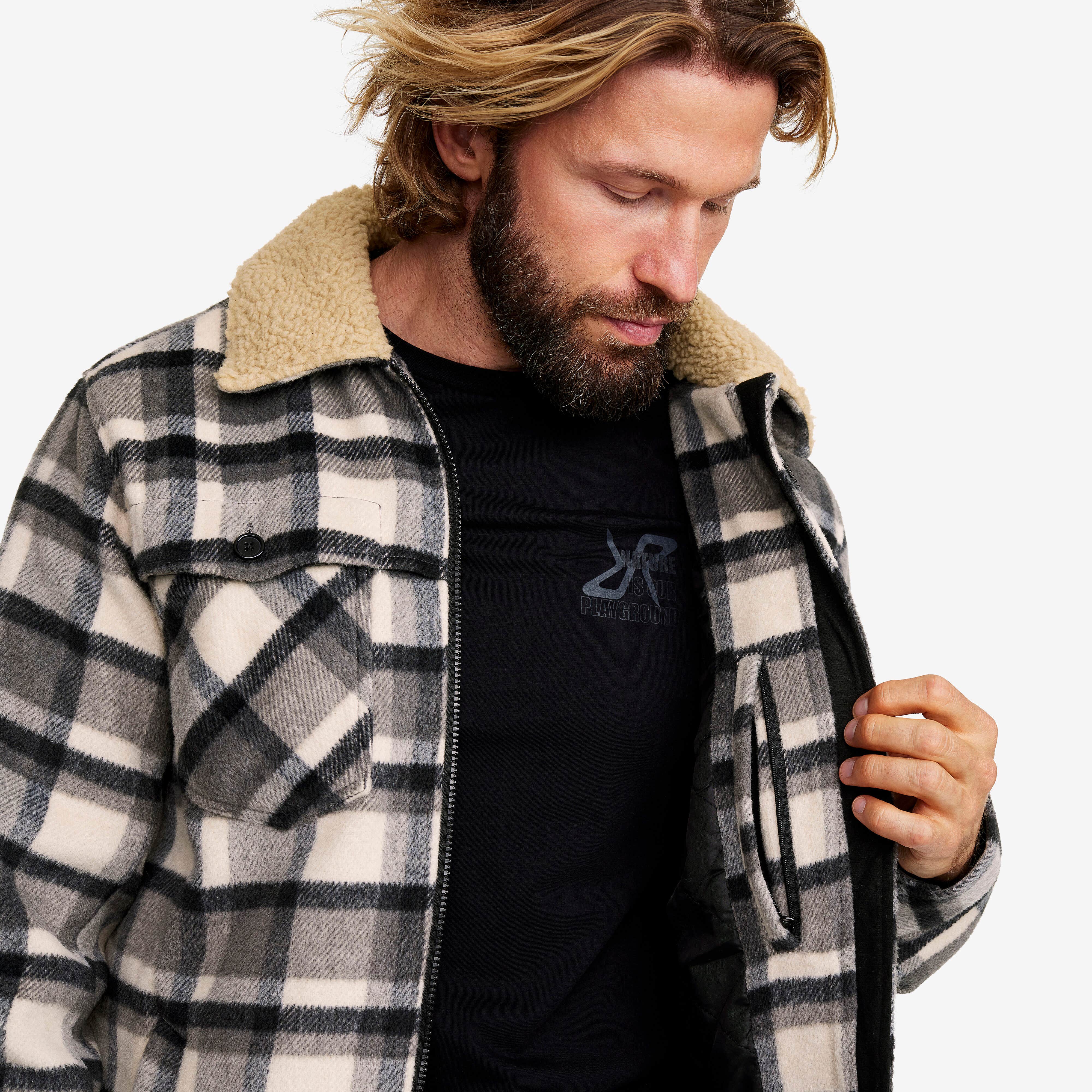 Lumber Jacket Homme Tofu/Anthracite