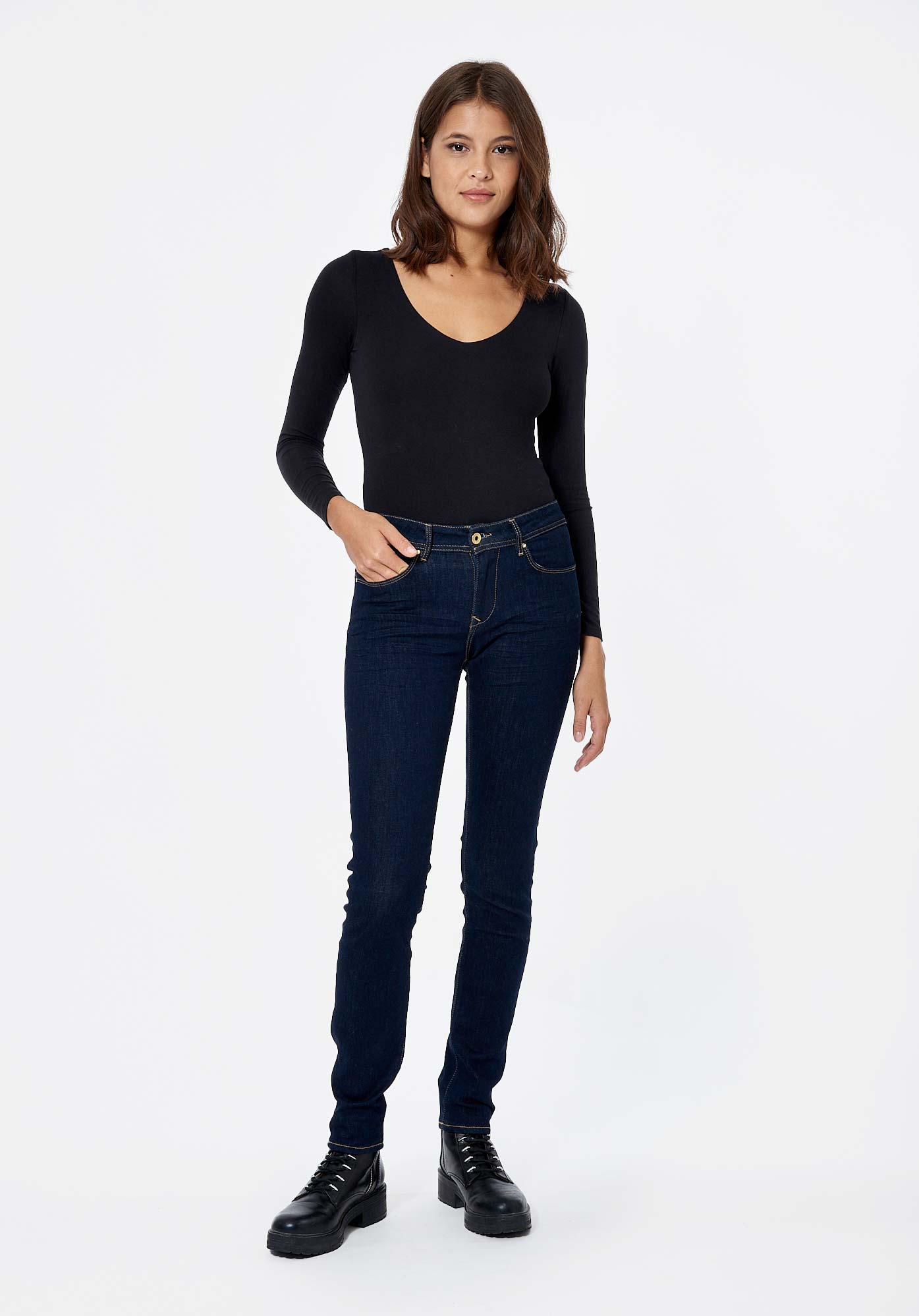 LOCKK  Jean brut slim Femme