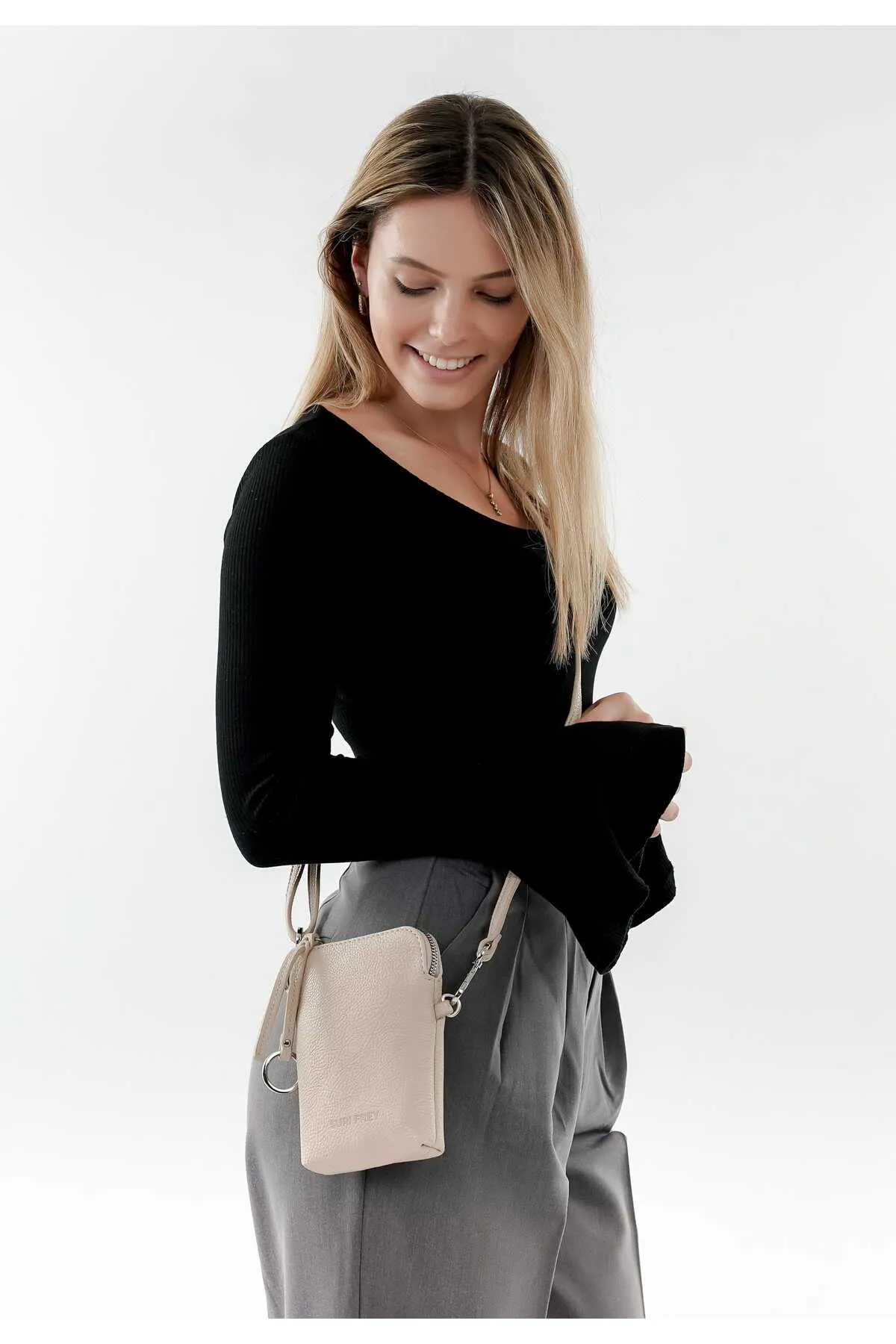 SURI FREY  Umhängetasche - Beige - Unifarben