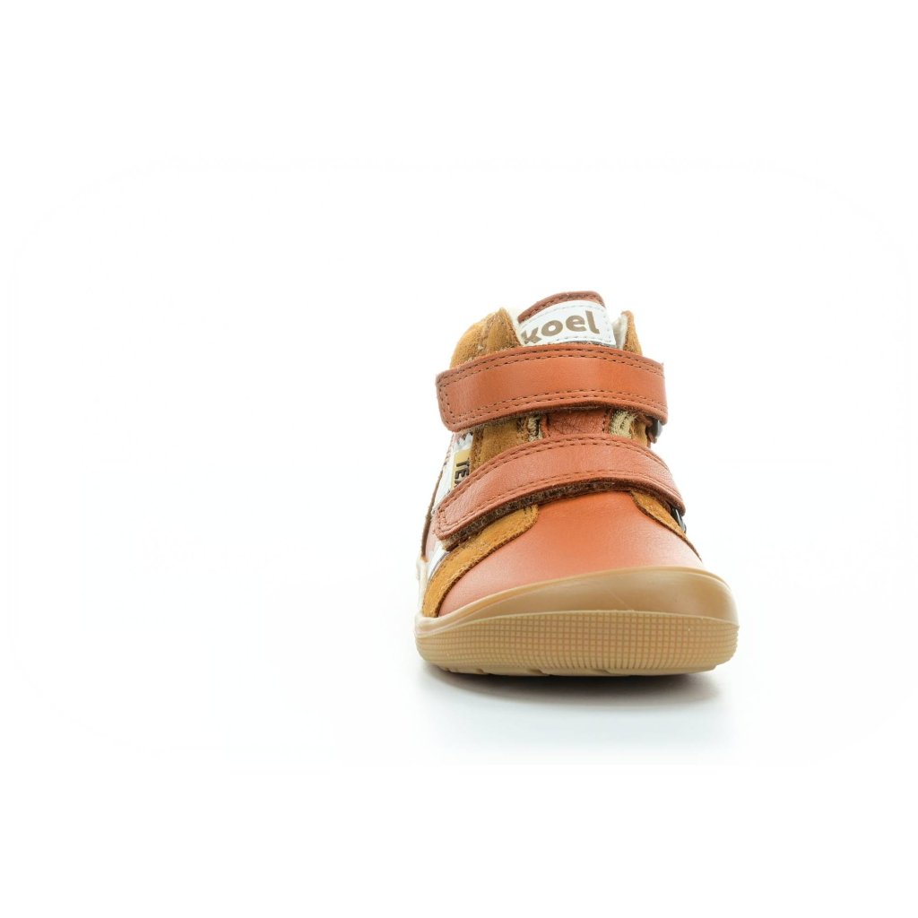 Koel4kids Ethan TEX Wool Cognac 07T023.102 mit Wolle gefütterte Winterbarfußschuhe