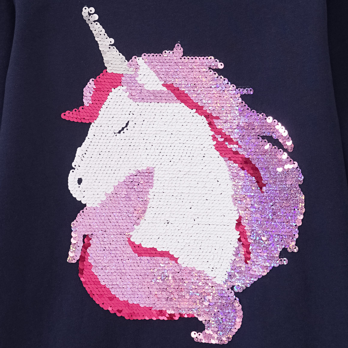 Mädchen Langarmshirt mit Wendepailletten