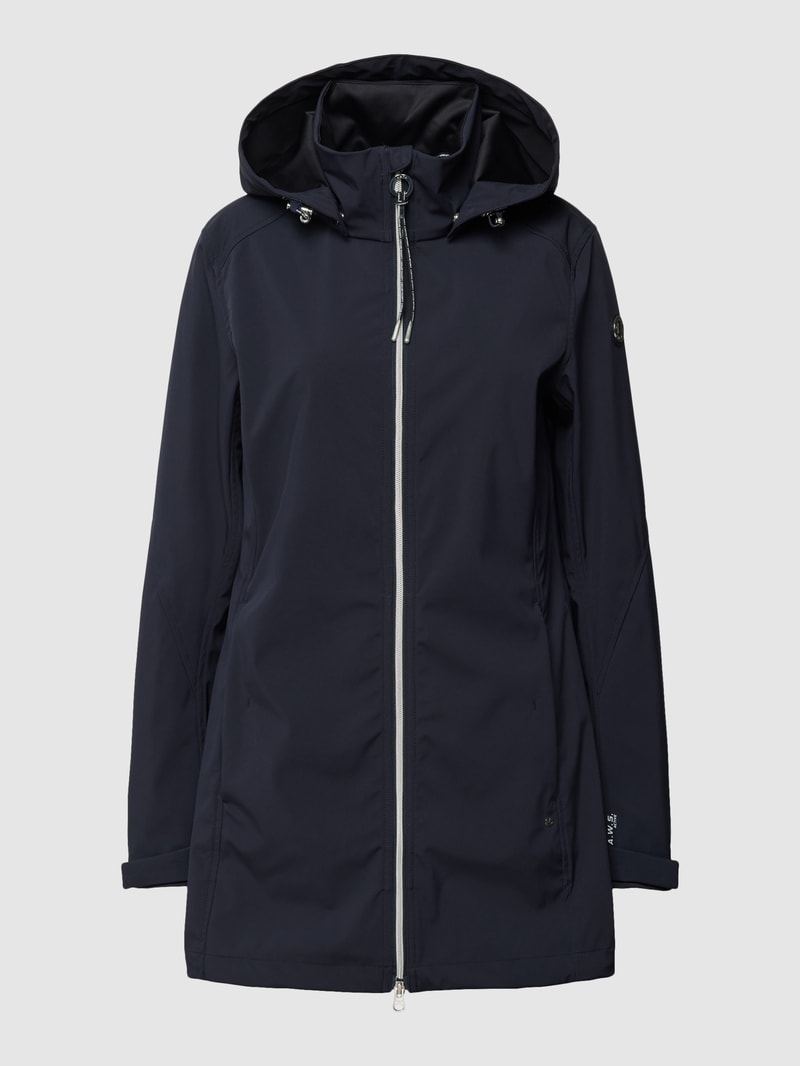 Softshell Jacke mit Reißverschlusstaschen Modell 'ERKKOLA' in marineblau
