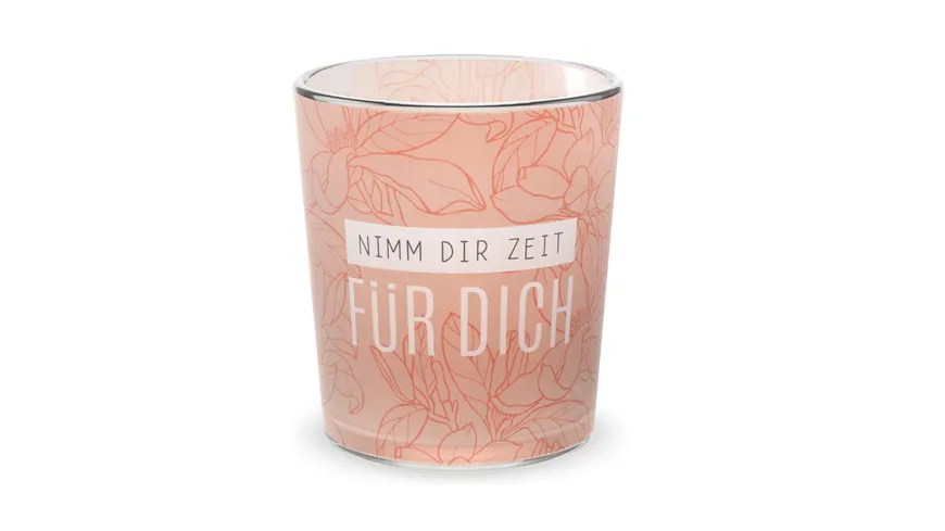 Geschenk für Dich Teelicht Blüte