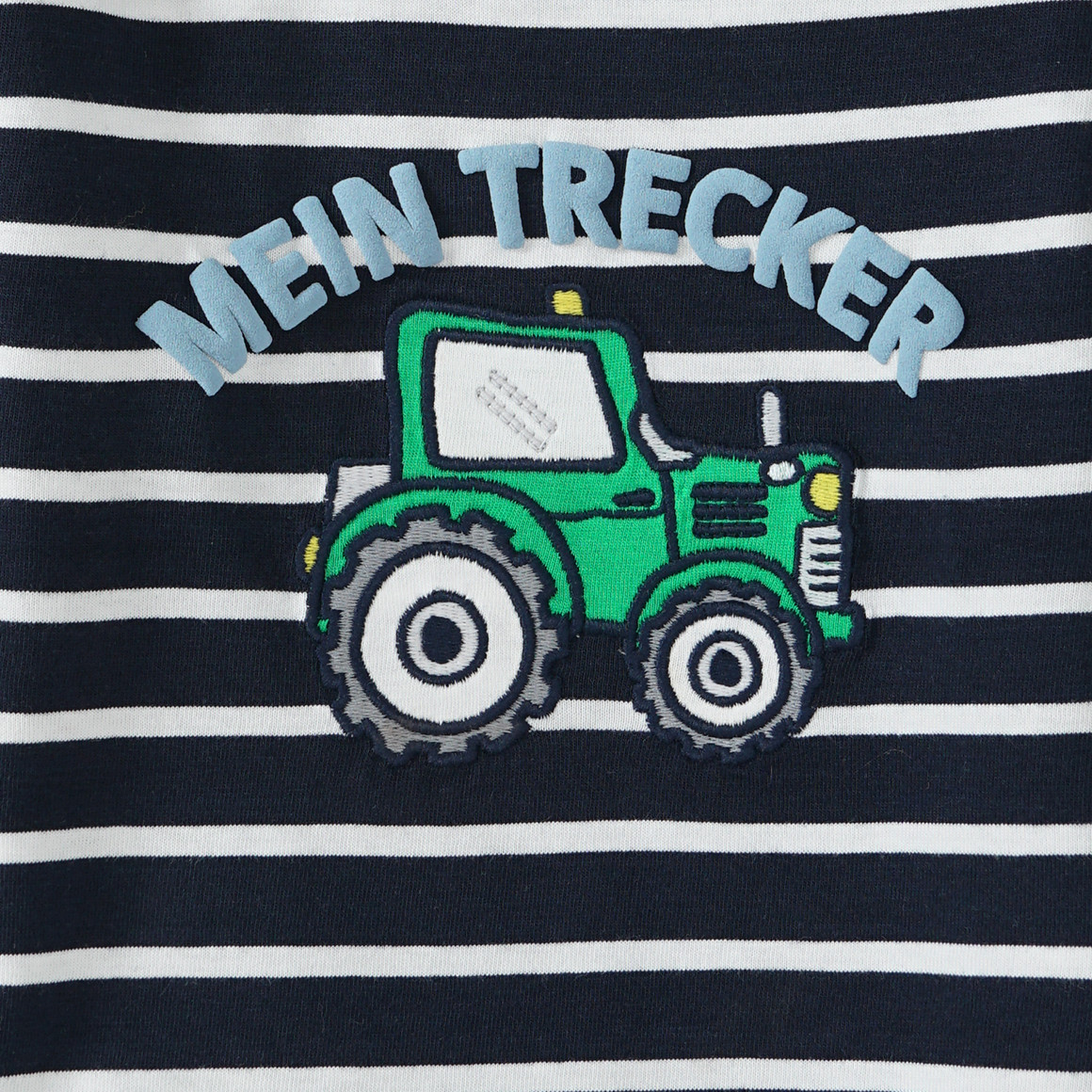 Baby Langarmshirt mit Trecker-Applikation