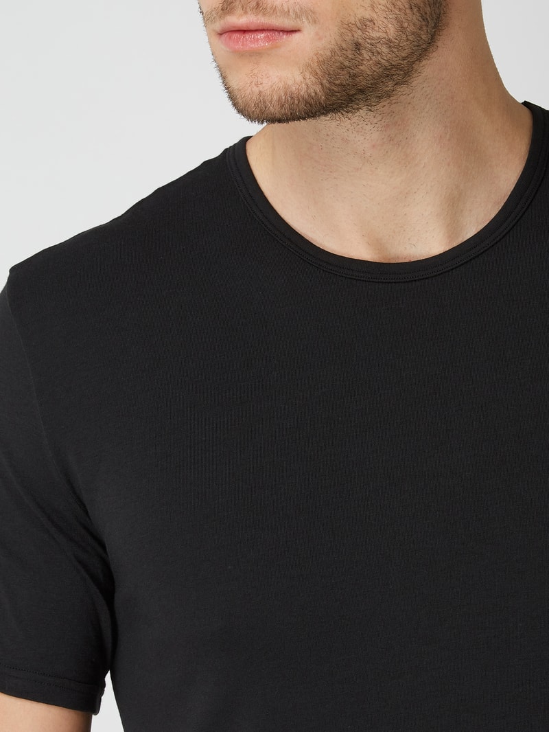 T-Shirts mit Rundhalsausschnitt - 2er-Pack in schwarz