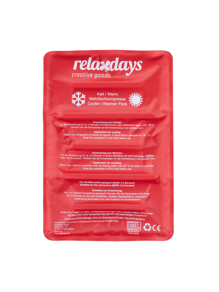 relaxdays Kühlpad in Rot - (B)25 x (H)2 x (T)36 cm günstig kaufen onesize