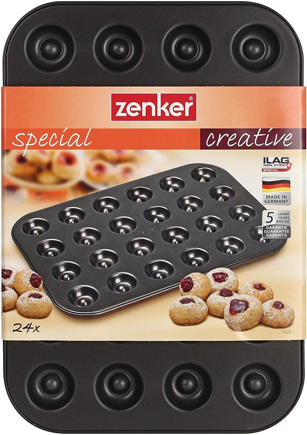 Zenker Backform Zenker, Husarenkrapfenblech, (1-tlg)