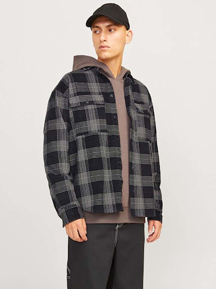 Jack & Jones Hemdjacke in Schwarz günstig kaufen