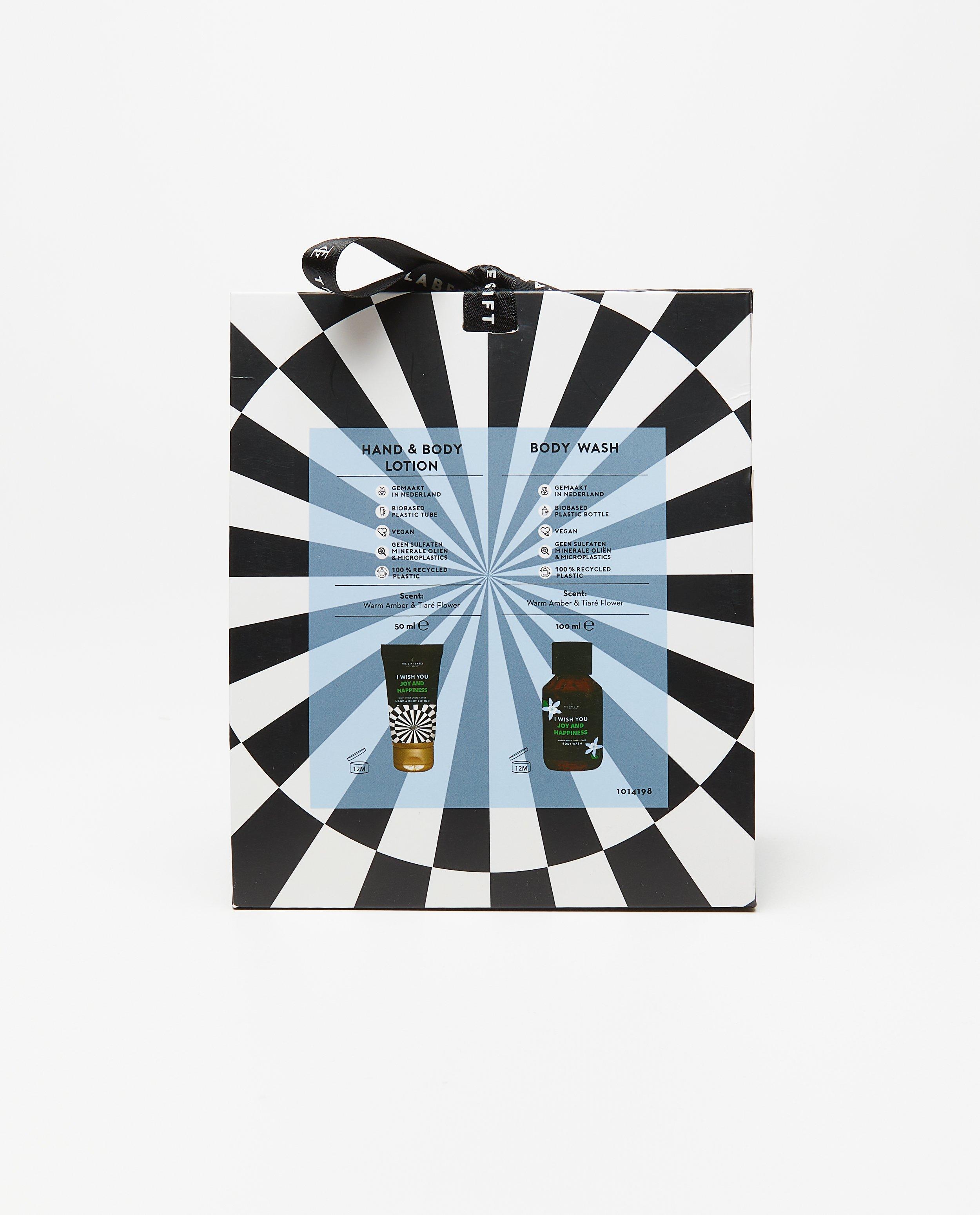 Set cadou The Gift Label cu chihlimbar și floare de tiare albă