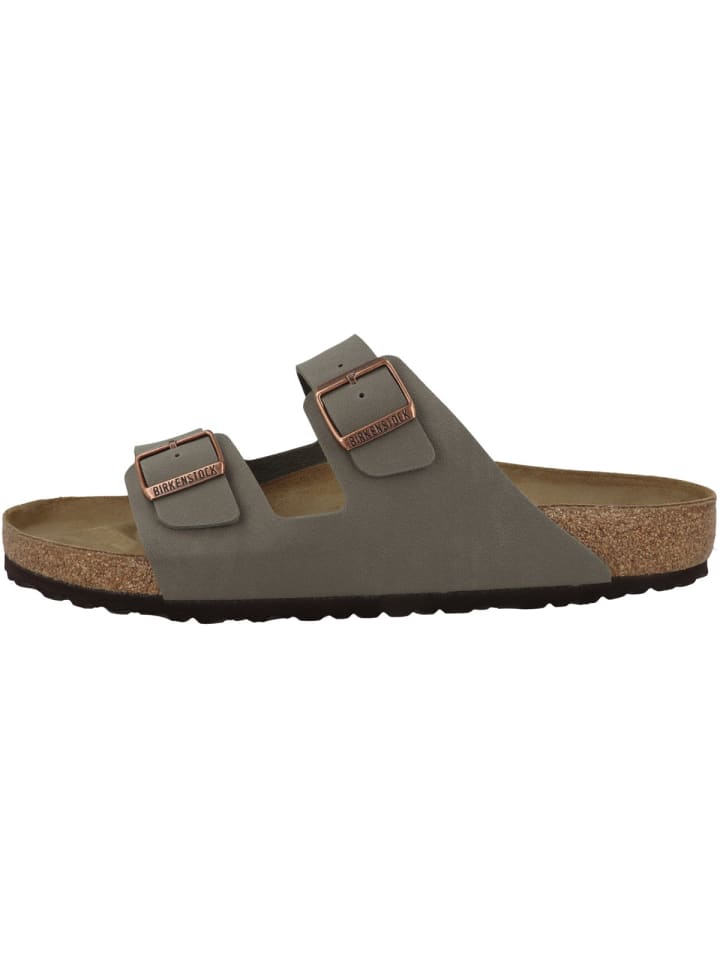 Birkenstock Sandale Arizona Birko-Flor Nubuk normal in grau günstig kaufen
