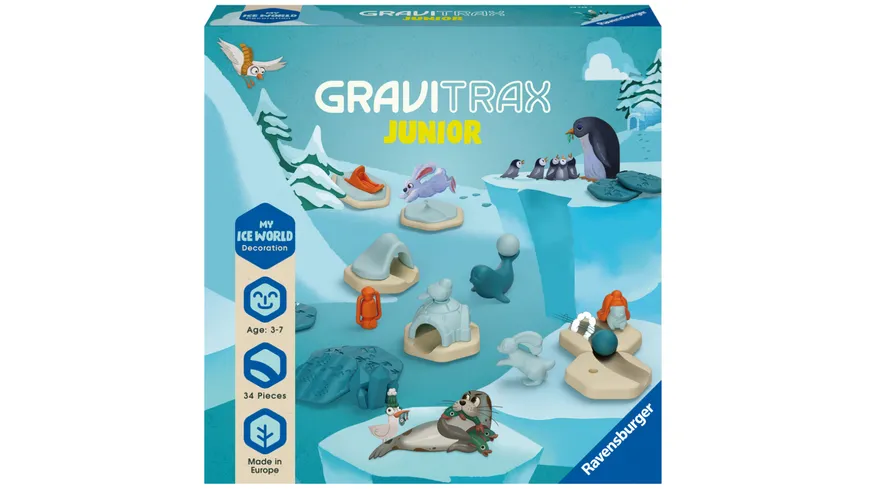 Ravensburger Beschäftigung - GraviTrax Junior Extension Ice - Kugelbahn-Erweiterung