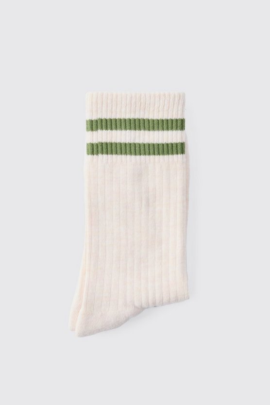 Gestreifte Socken in Waffeloptik