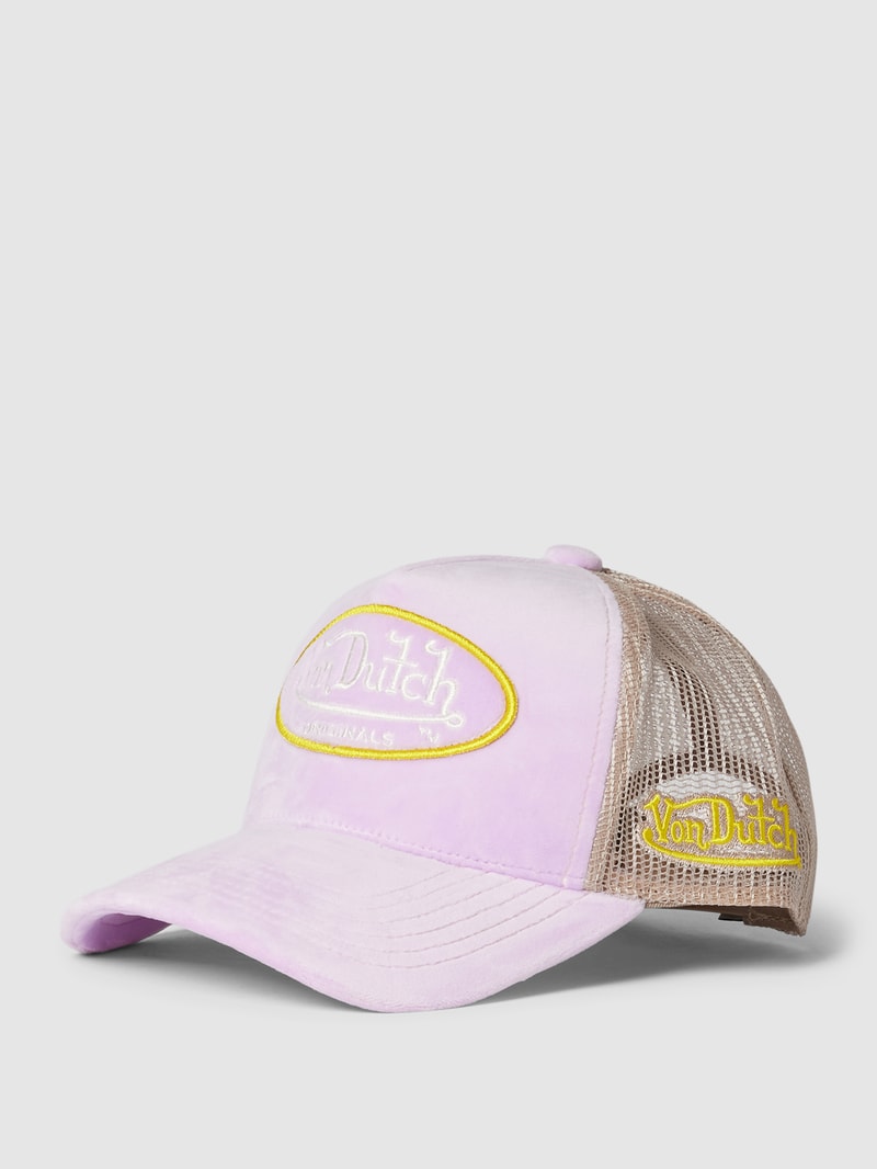 Trucker Cap mit Label-Patch Modell 'Kent' in flieder