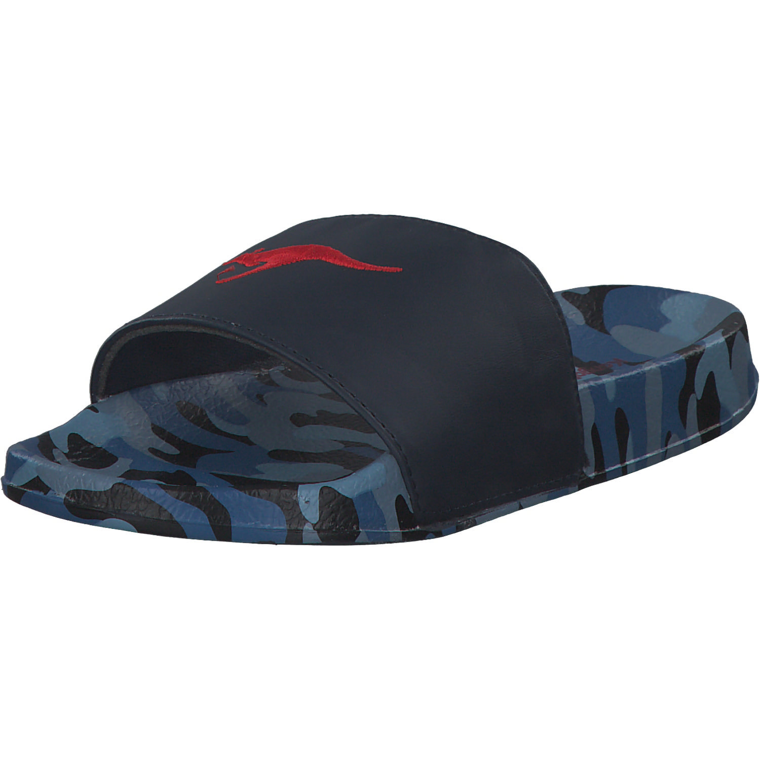 KangaROOS K-Slide Multi 10053, Badeschuhe, Kinder, dk navy/camo