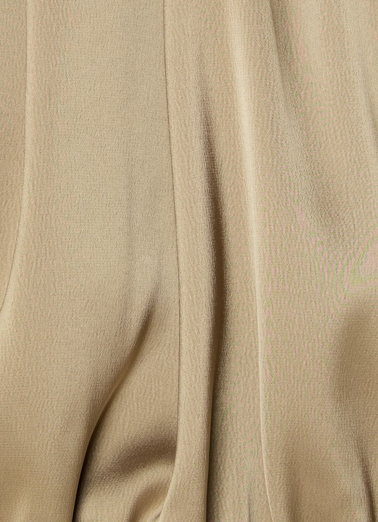 Tuta corta in raso damascato a taglio dritto NIKKIE