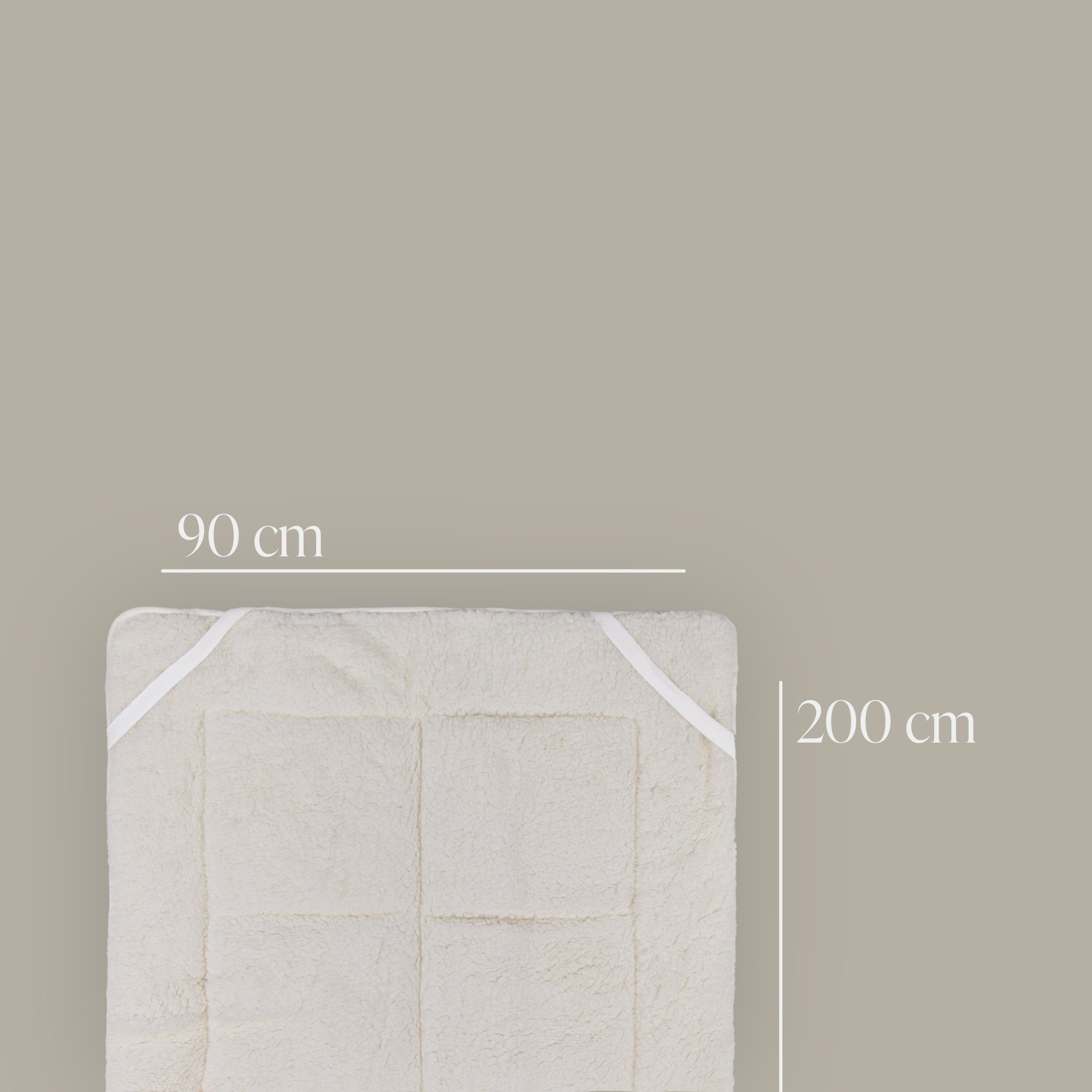 Matratzenschoner Wende Auflage - 2 seitig Bestlivings, Matratzenauflage Sommer- und Winterseite Sherpa Fleece Matratzentopper