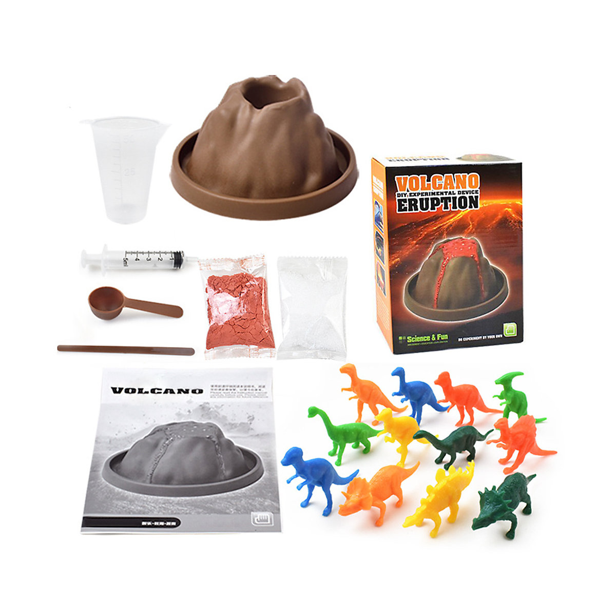 frler Vulkan Modell Spray Dinosaurier Spielzeug Experimentierkästen für Kinder