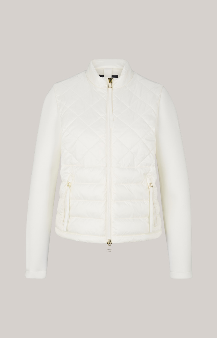 Nylon-Jacke in Creme
