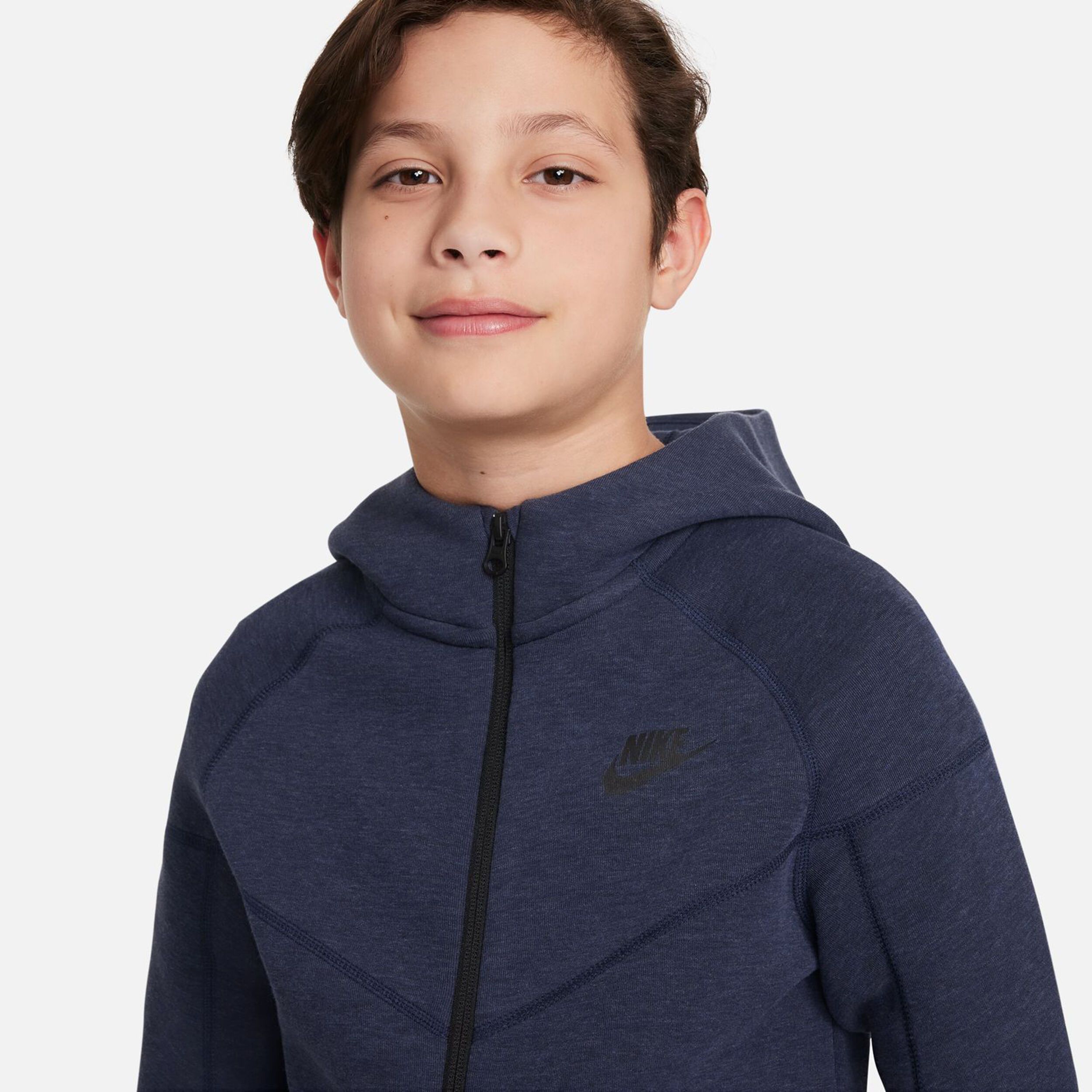 Tech Fleece Full-Zip Sweatjacke Jungen - Dunkelblau