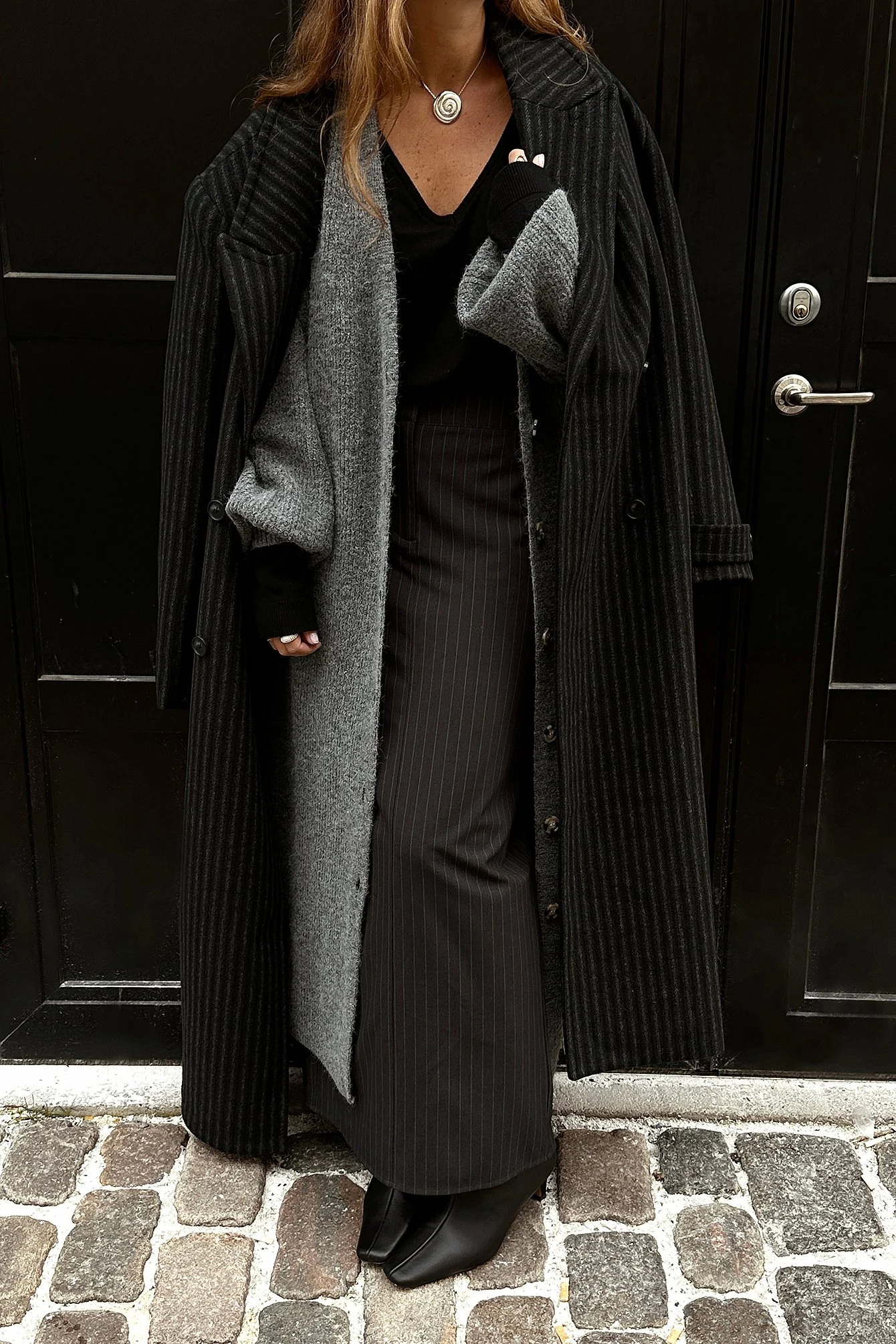 Lange Strickjacke