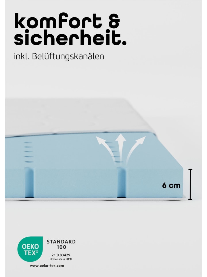 Sämann Sämann Laufgitter XXL Matratze Cloud Air, Lattenrost & Sprossen sahara dust günstig kaufen