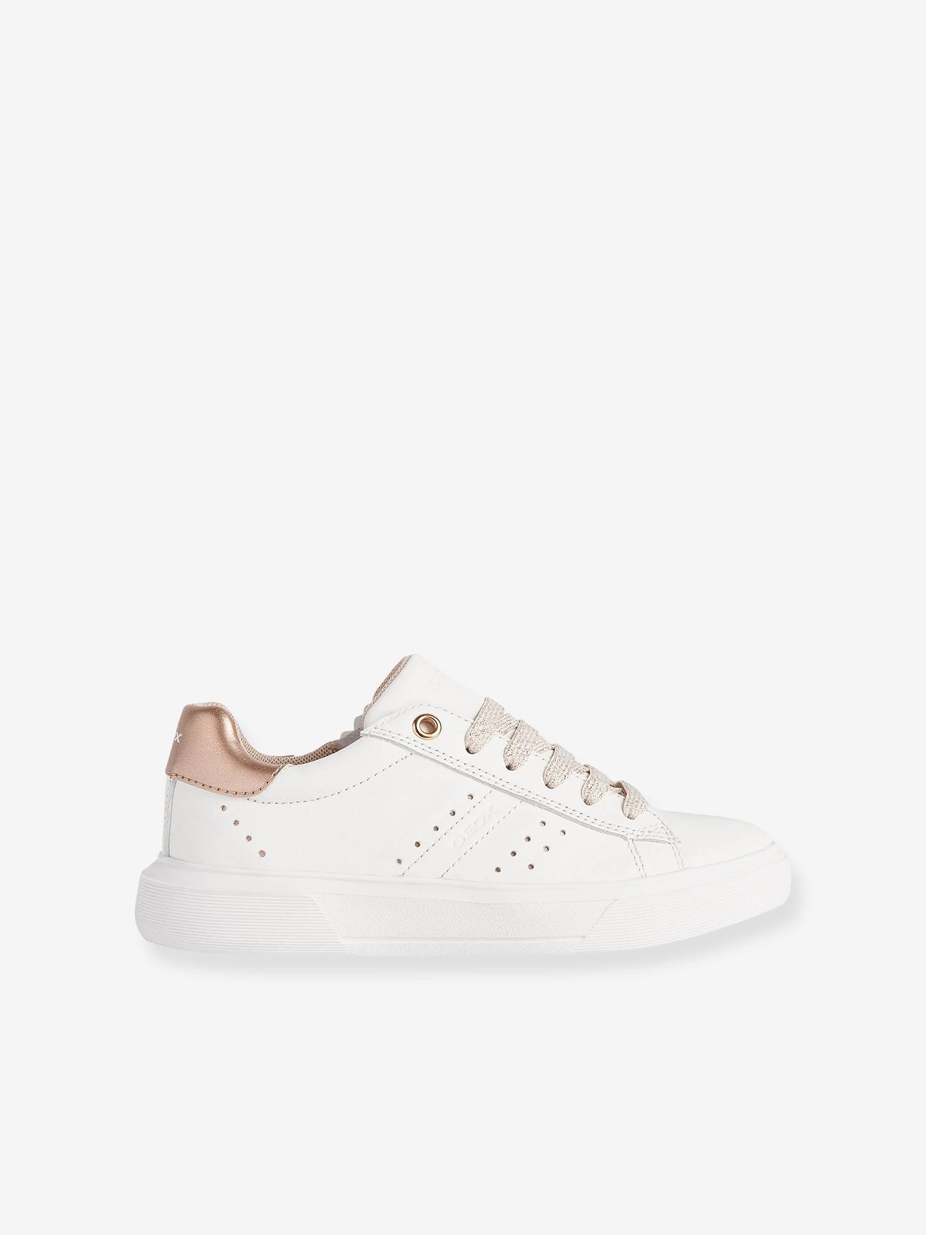 Geox Kinder Schnür-Sneakers mit Reißverschluss J Nettuno Girl GEOX - weiß