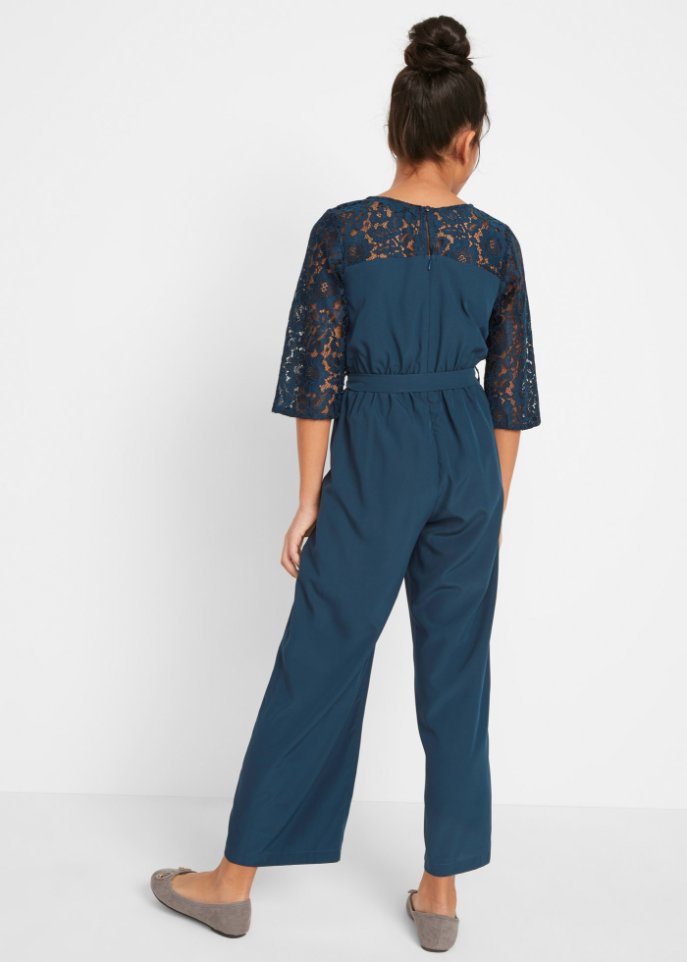 Mädchen Jumpsuit mit Spitze