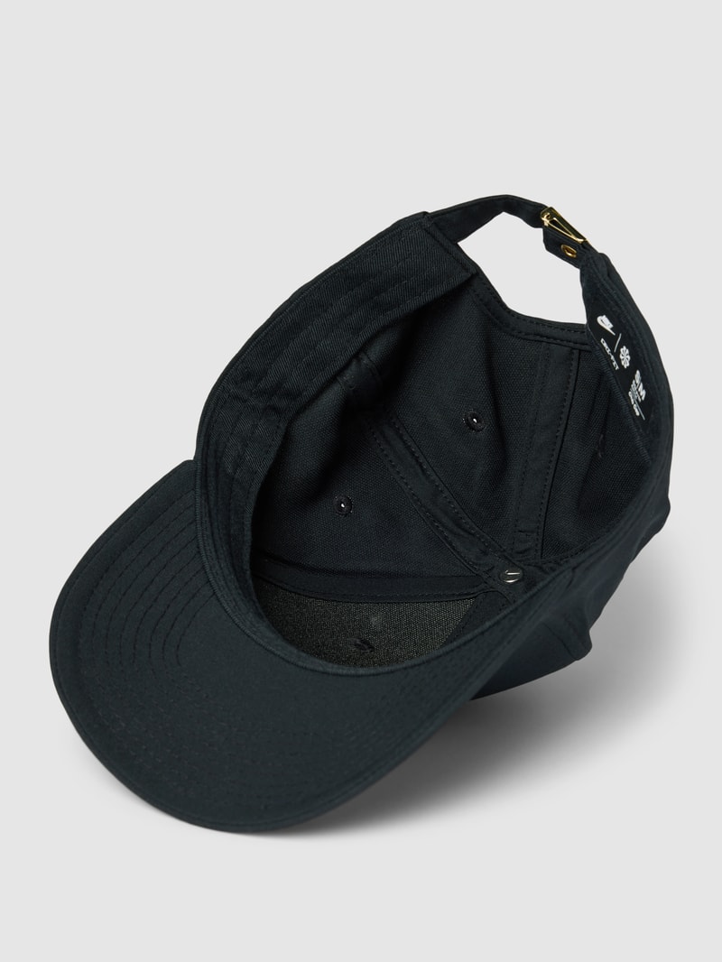 Basecap mit Label-Detail in schwarz