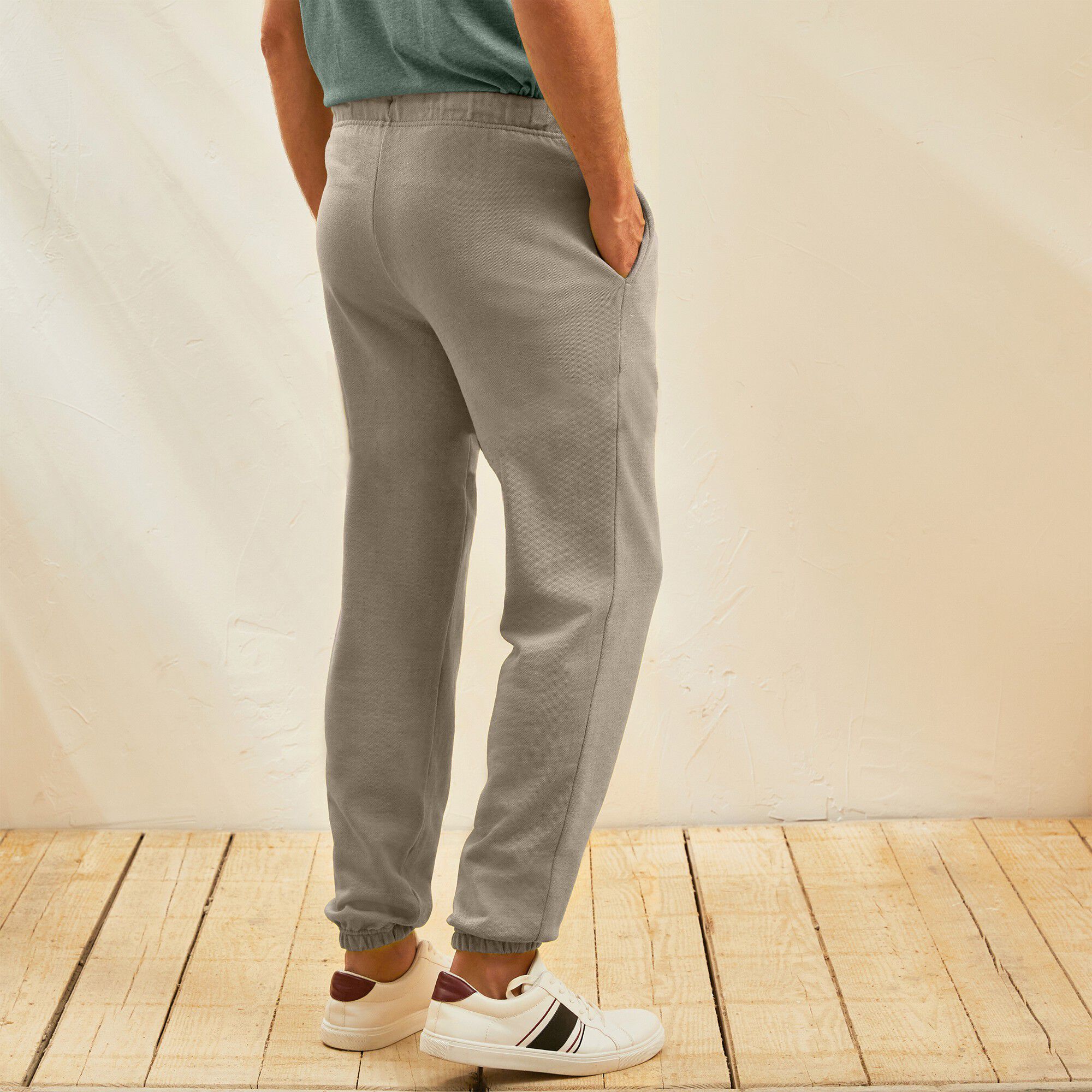 Pantalon jogging molleton bas élastiqué