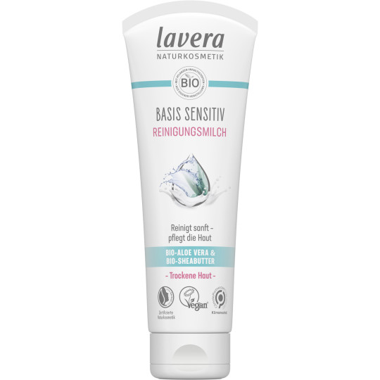 lavera Naturkosmetik Basis Sensitiv Reinigungsmilch 125ML